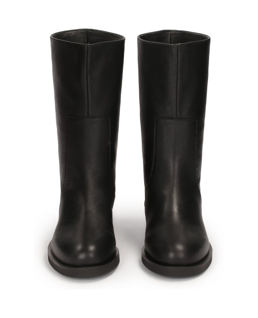 Kazar-Stiefel-aus-Leder-mit-weitem-Schaft-zum-schwarz