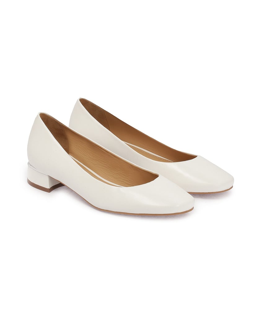 Kazar-Flache-weiße-Lederpumps-weiss