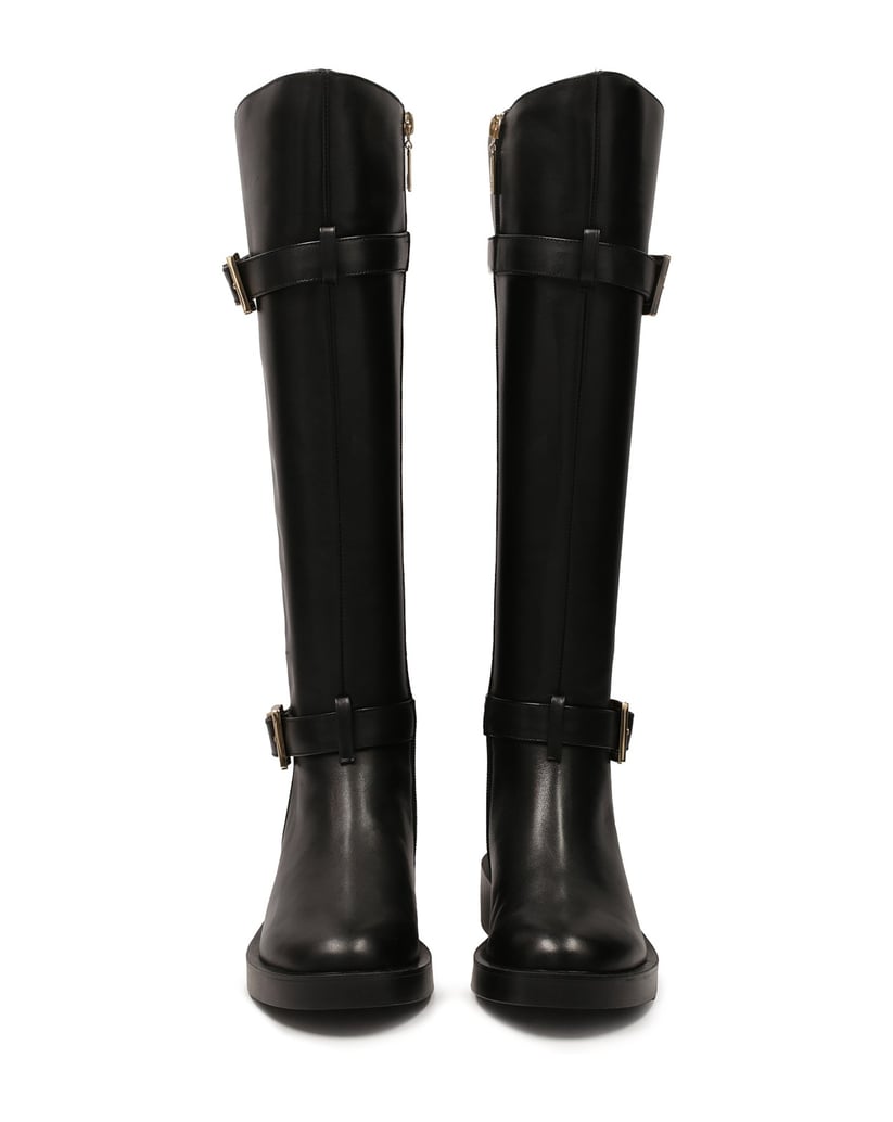 Kazar-Klassische-schwarze-Stiefel-mit-Schnalle-schwarz