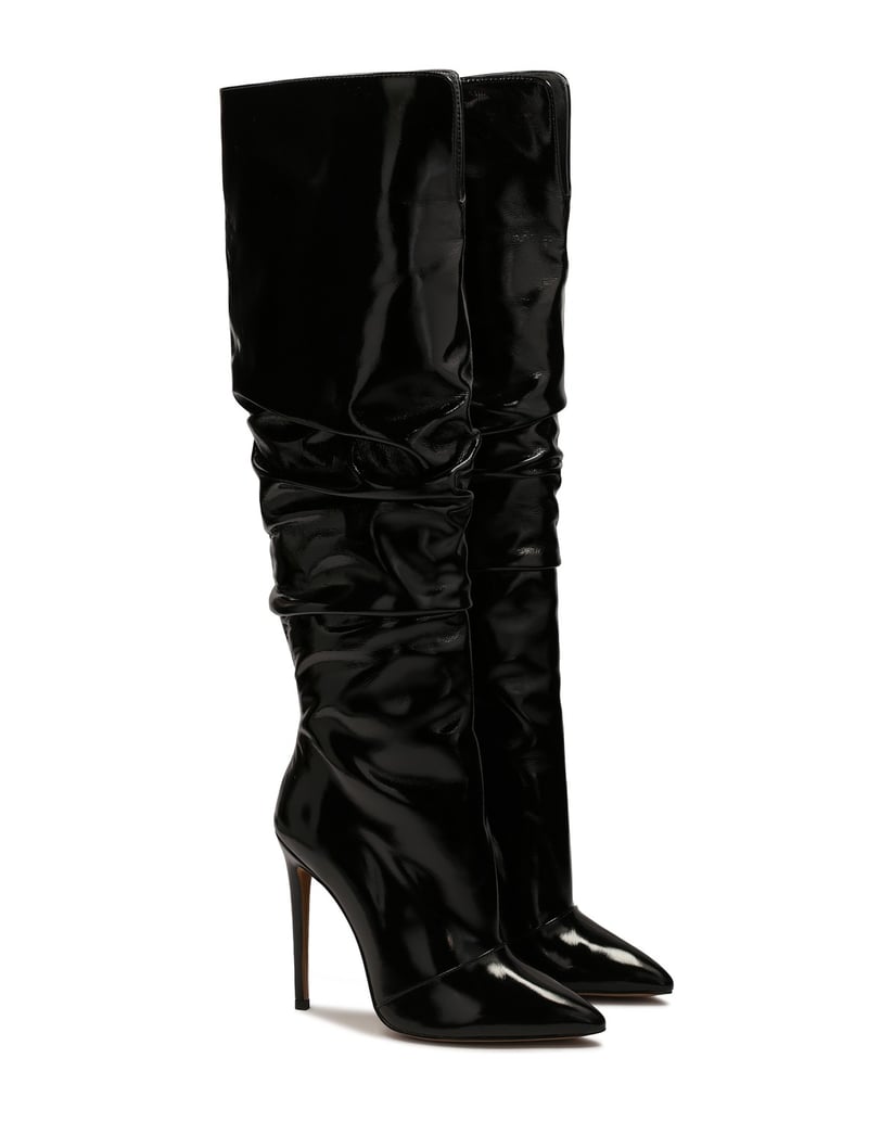 Kazar-Musketiere-mit-knittrigem-Obermaterial-z-schwarz