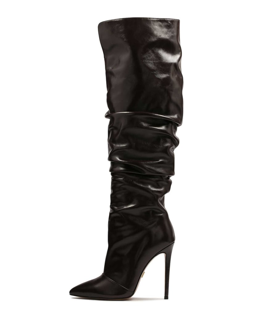 Kazar-Braune-hohe-Overknee-Stiefel-dunkelbraun