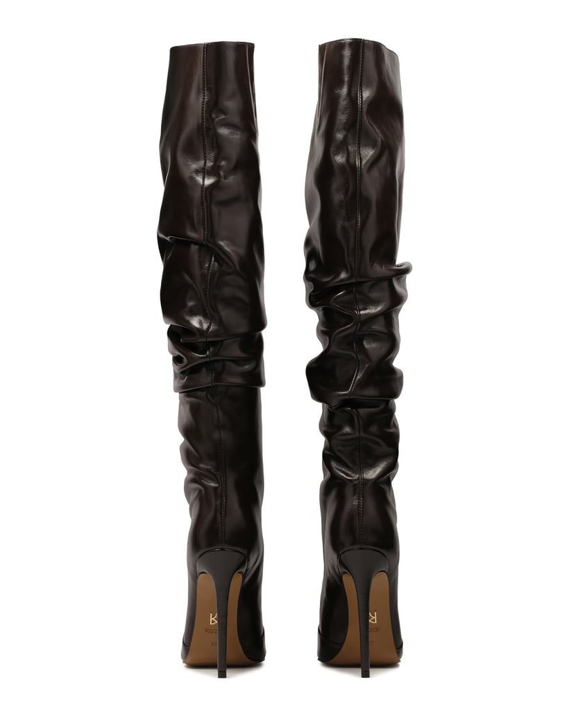 Kazar-Braune-hohe-Overknee-Stiefel-dunkelbraun