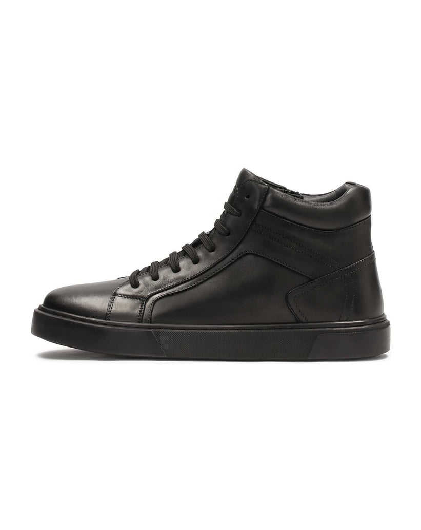Kazar-Bequeme-schwarze-Herren-Sneaker-mit-hohe-schwarz
