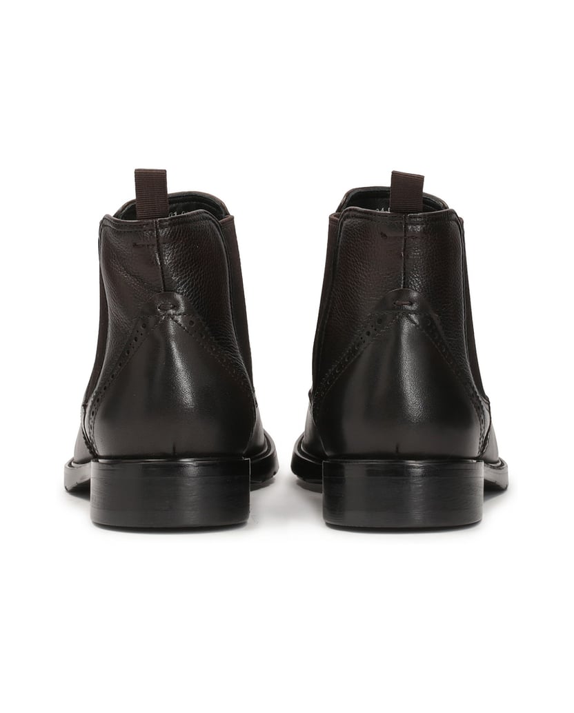 Kazar-Braune-Chelsea-Stiefel-aus-Leder-mit-Ros-braun