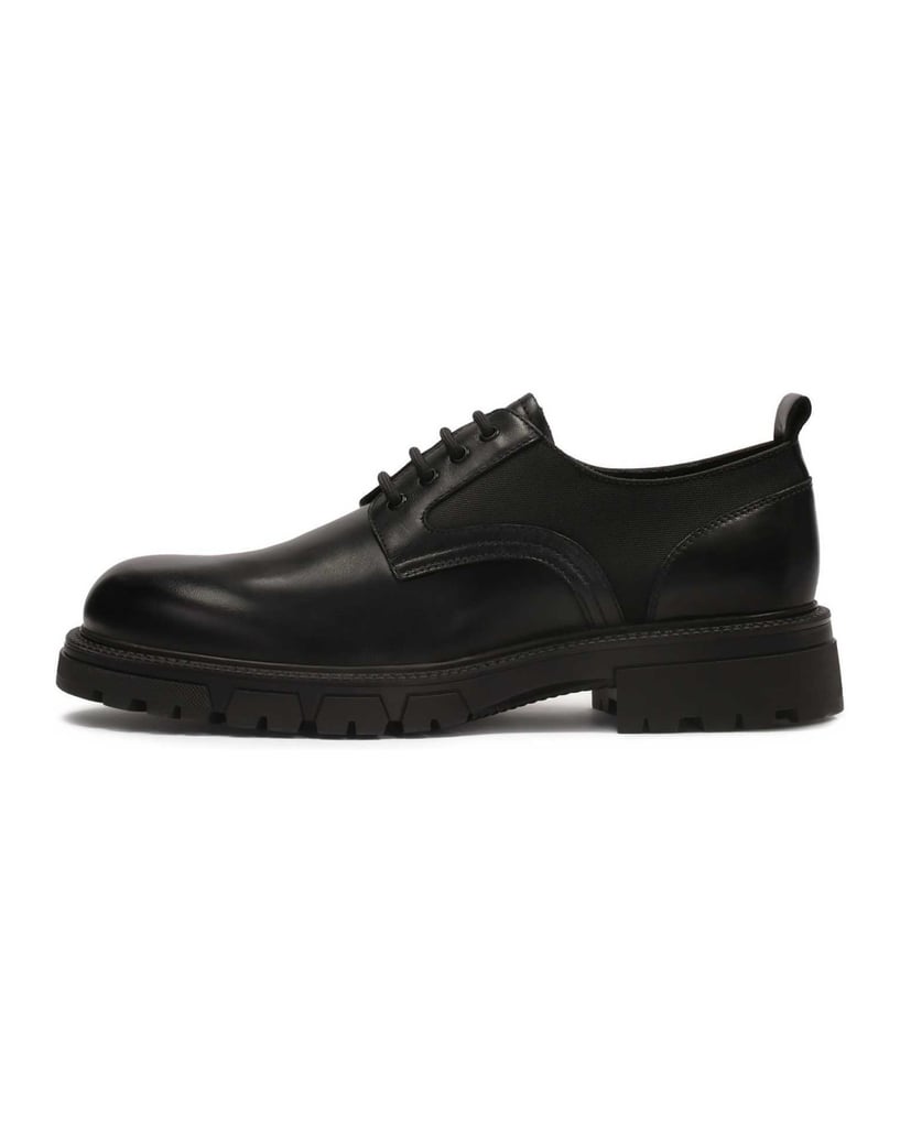 Kazar-Casual-black-shoes-made-of-combined-materials-čierna