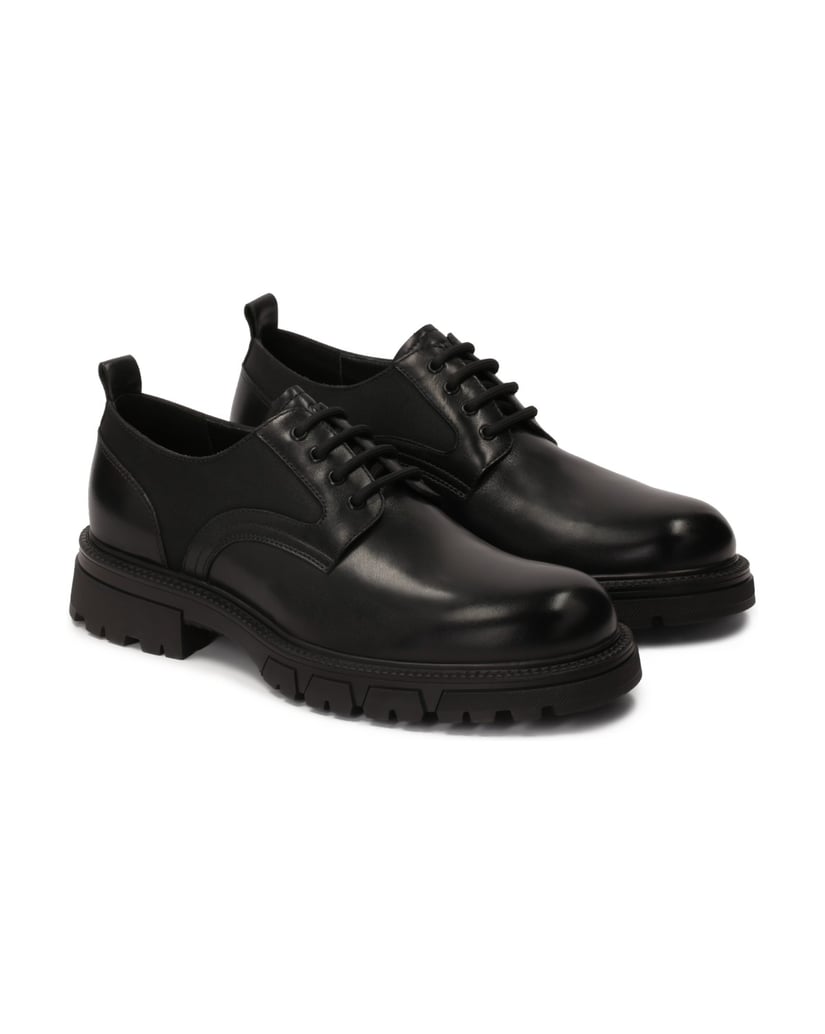 Kazar-Casual-black-shoes-made-of-combined-materials-čierna
