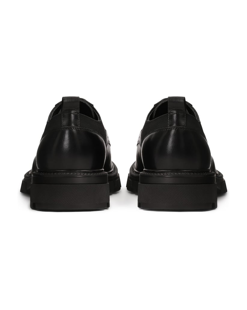 Kazar-Casual-black-shoes-made-of-combined-materials-čierna