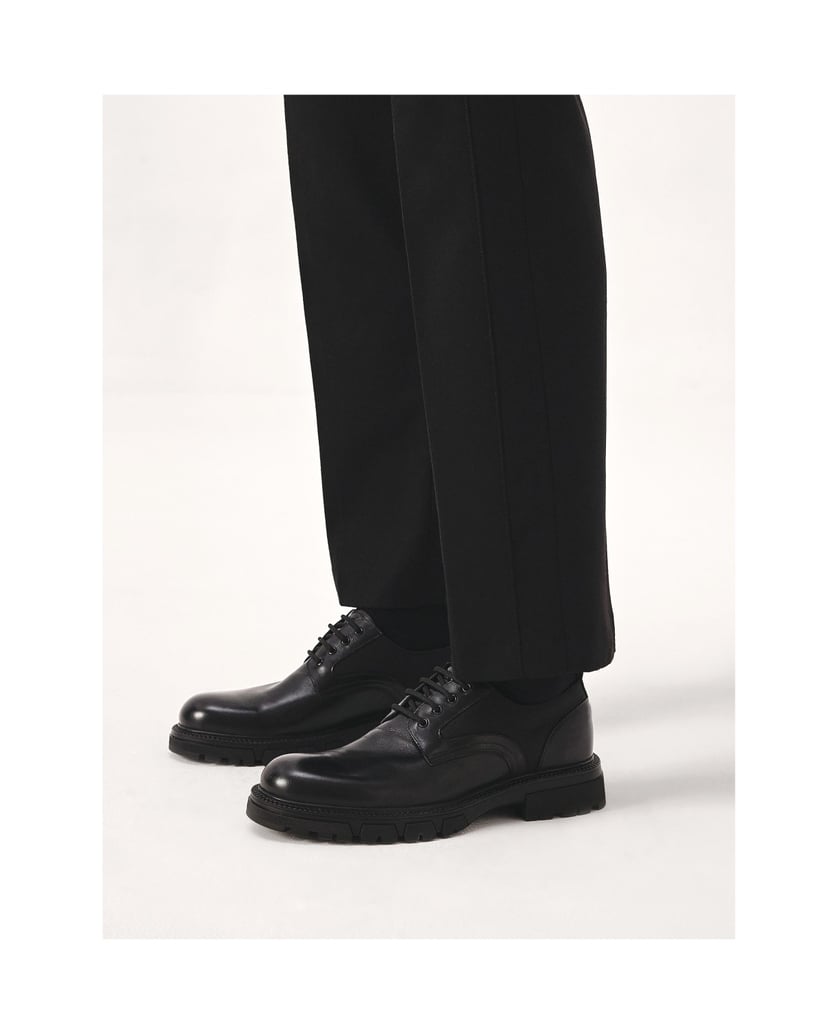 Kazar-Casual-black-shoes-made-of-combined-materials-čierna