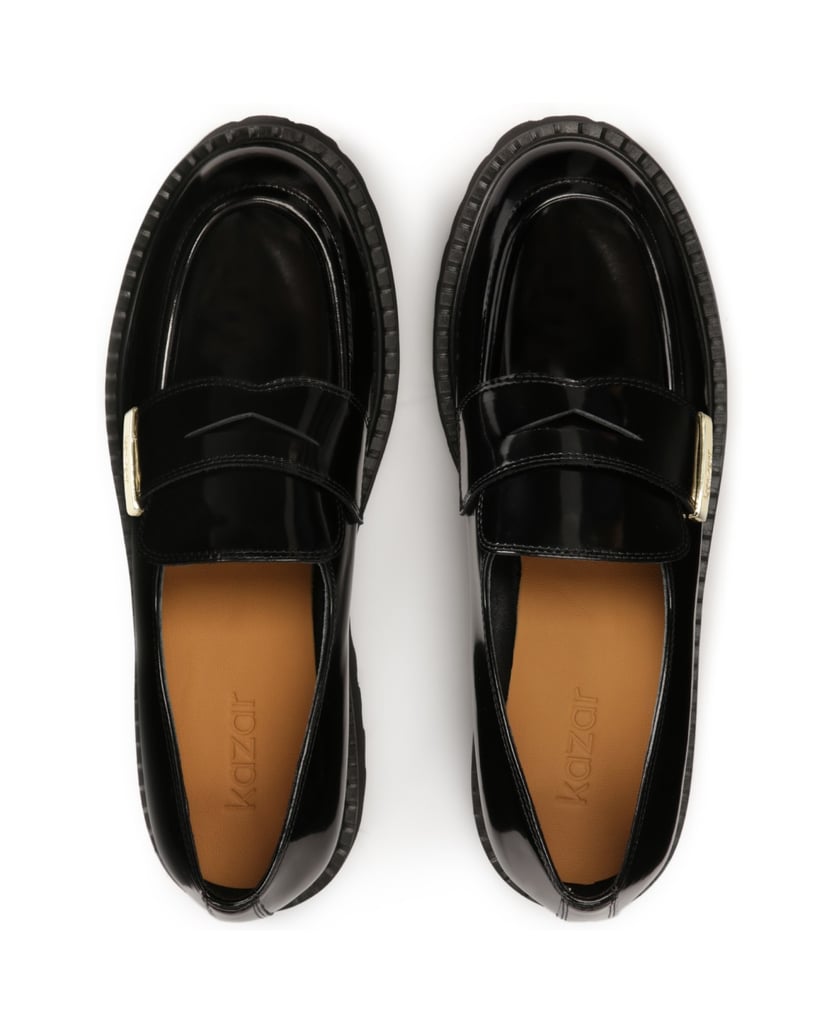 Kazar-Black-shoes-with-track-sole-černá