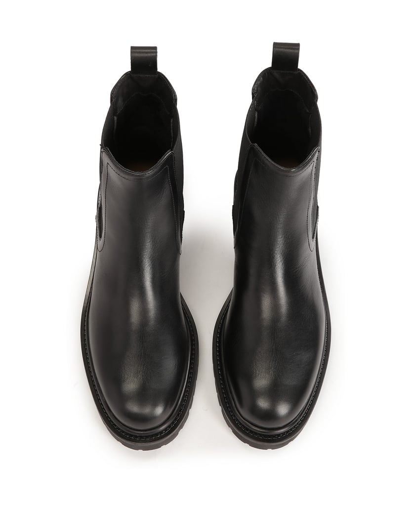 Kazar-Zeitlose-schwarzfarbene-Chelsea-Stiefel-schwarz