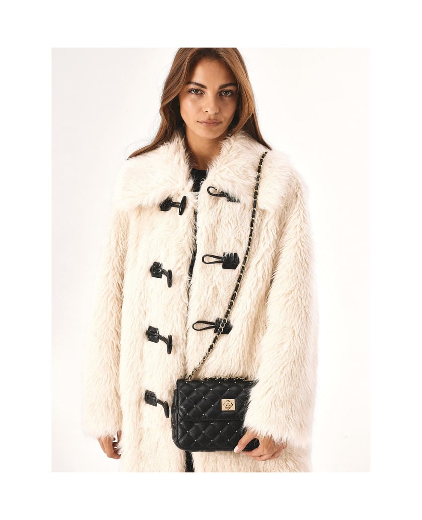 Kazar-Kleine-schwarze-Handtasche-mit-Steppung