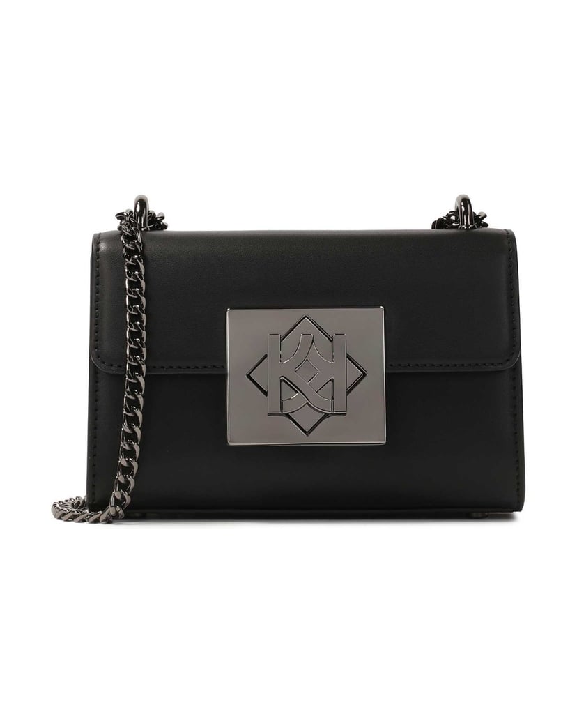 Kazar-Small-rigid-bag-with-large-clasp-čierna