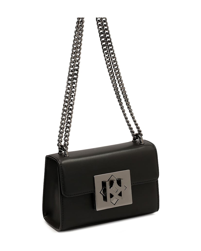Kazar-Small-rigid-bag-with-large-clasp-čierna