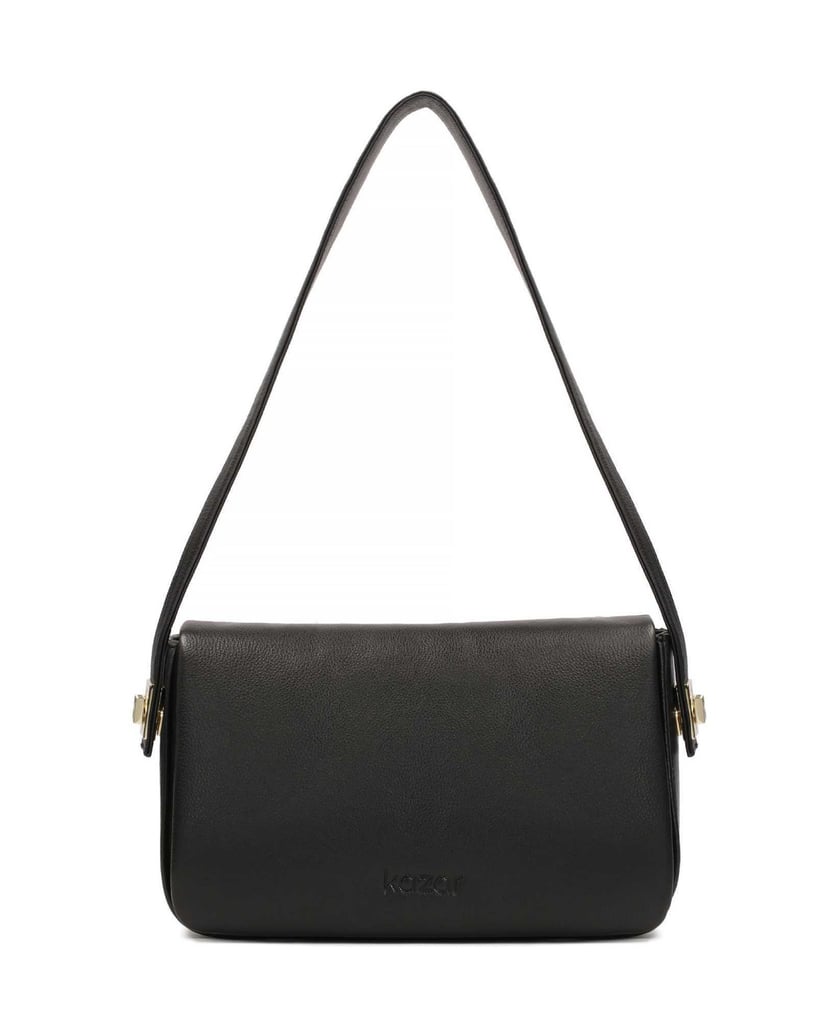 Kazar-Black-handbag-with-striking-pinned-strap-čierna