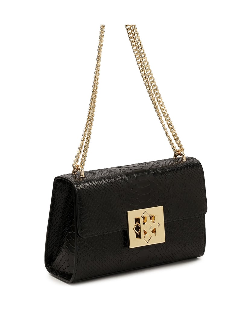 Kazar-Schwarze-Handtasche-mit-exotischem-Muste-schwarz