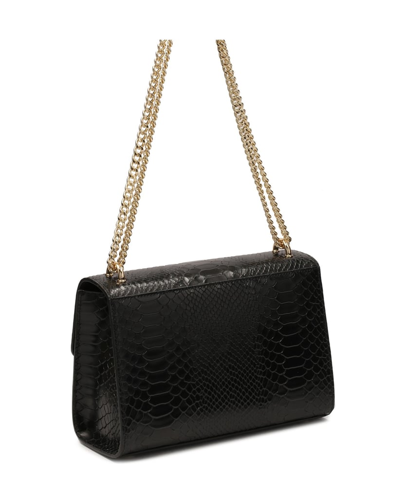 Kazar-Schwarze-Handtasche-mit-exotischem-Muste-schwarz