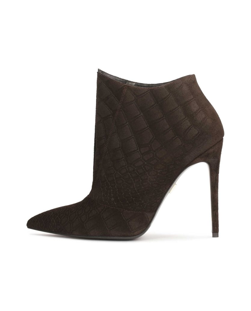 Kazar-Brown-embossed-suede-boots-tmavá-hnedá