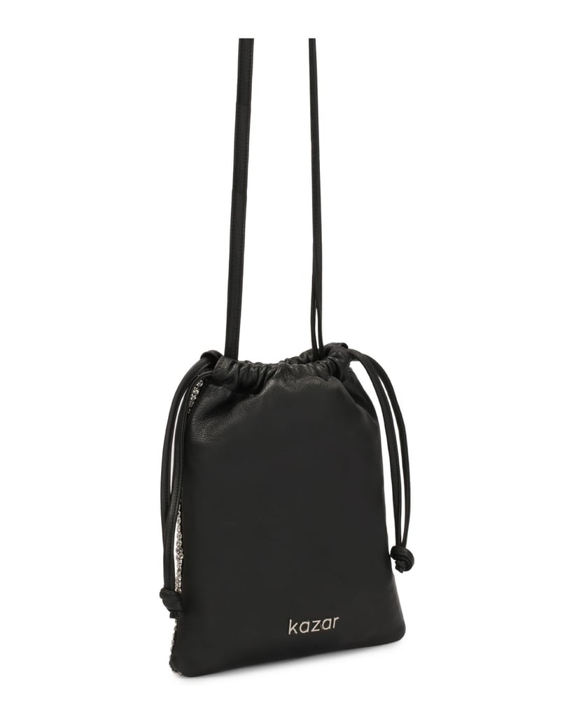 Kazar-Evening-bag-decorated-with-zircons-černá