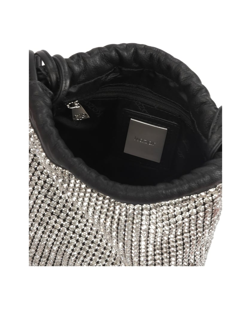 Kazar-Evening-bag-decorated-with-zircons-černá