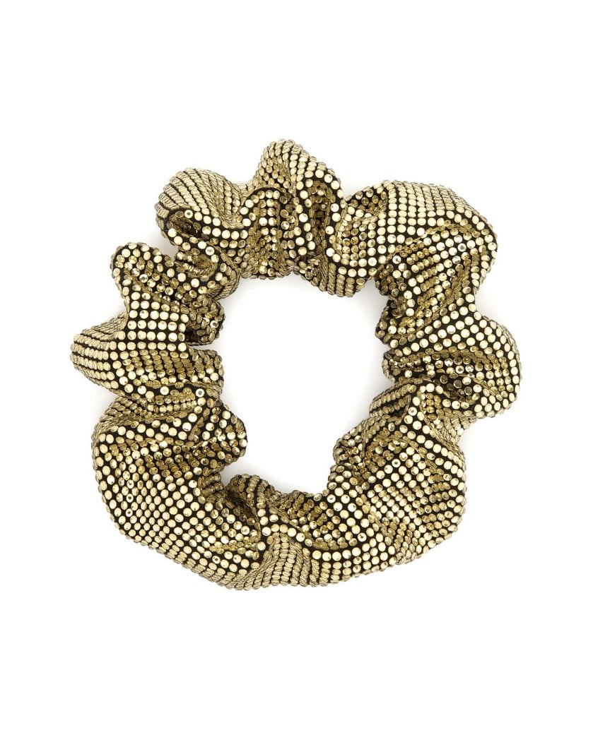 Kazar-Scrunchie-for-hair-with-crystals-zlatá
