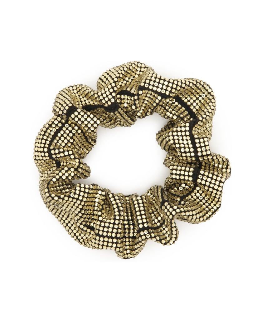 Kazar-Scrunchie-for-hair-with-crystals-zlatá