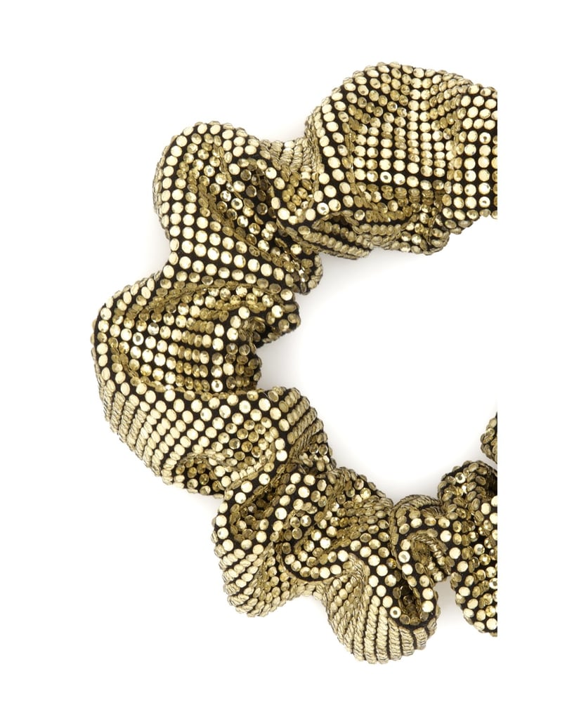 Kazar-Scrunchie-for-hair-with-crystals-zlatá