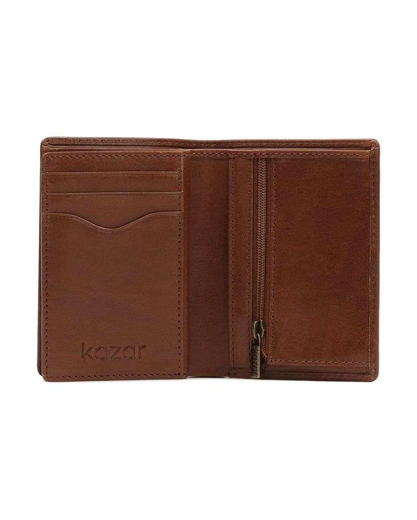 Kazar-Brown-leather-double-folding-wallet-hnedá