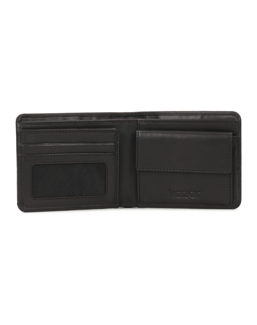 Kazar-Black-leather-wallet-with-coin-slot-černá