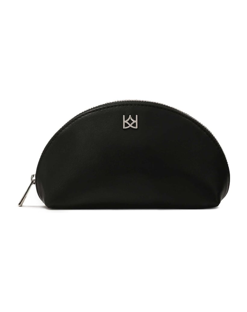 Kazar-Schwarze-Kosmetiktasche-mit-Monogramm-vo-schwarz