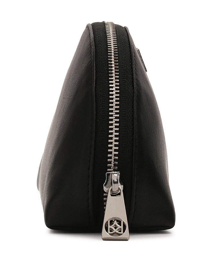 Kazar-Schwarze-Kosmetiktasche-mit-Monogramm-vo-schwarz