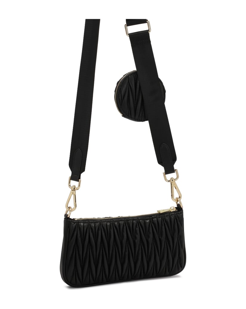 Kazar-Schwarze-dreiteilige-Handtasche-mit-auff-schwarz