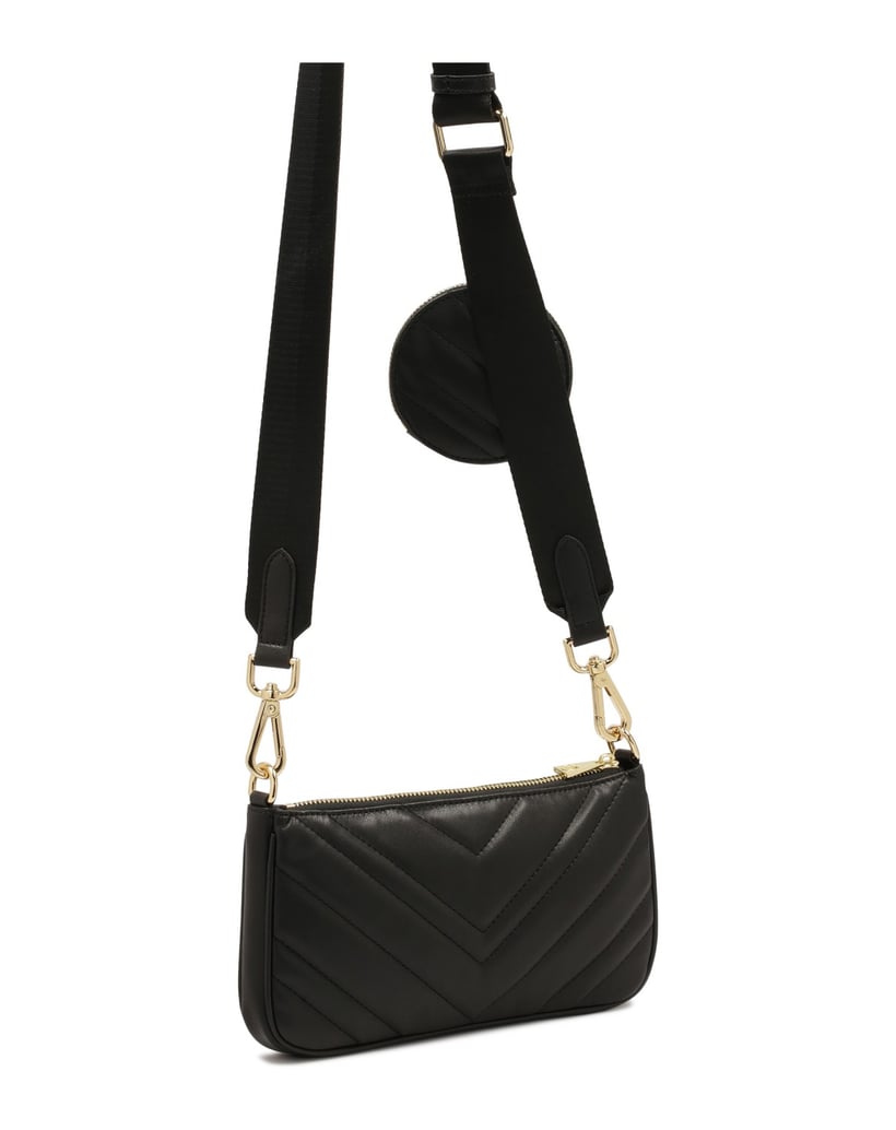 Kazar-3-in-1-Handtasche-an-einem-breiten-Rieme-schwarz