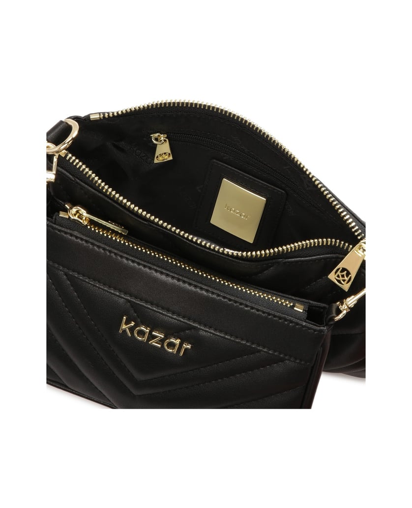 Kazar-3-in-1-Handtasche-an-einem-breiten-Rieme-schwarz