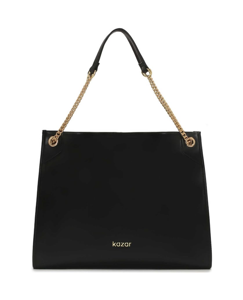 Kazar-Große-schlichte-Handtasche-mit-Schulterk-schwarz