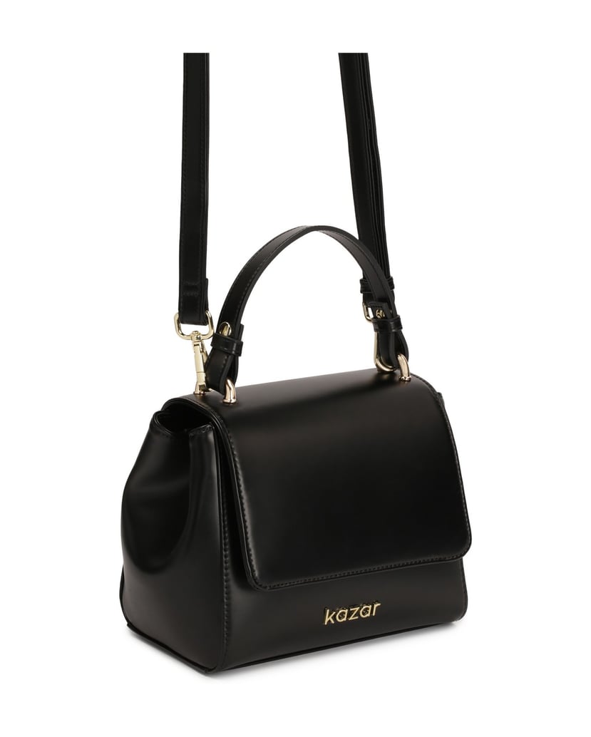 Kazar-Handbag-trunk-with-handle-and-strap-černá