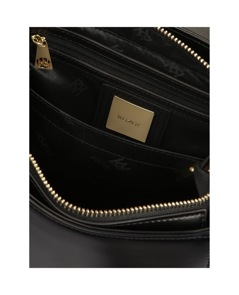 Kazar-Handbag-trunk-with-handle-and-strap-černá