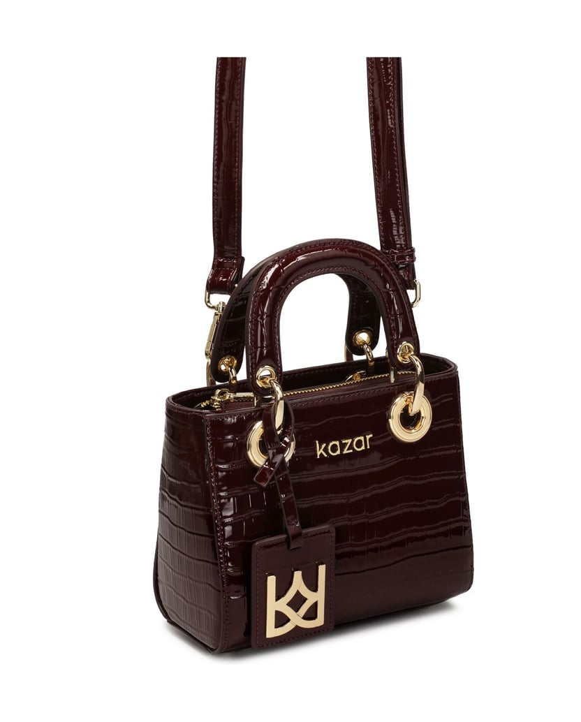 Kazar-Kleine-luxuriöse-burgunderfarbene-Lederh