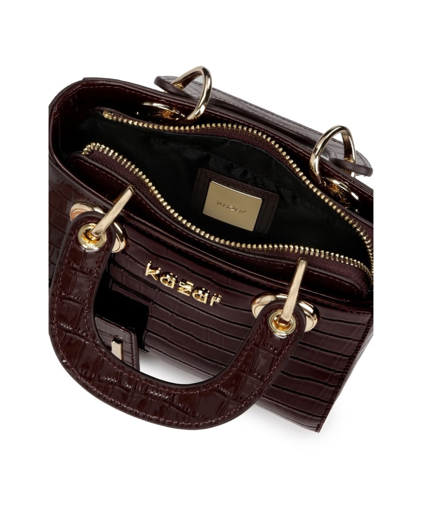 Kazar-Kleine-luxuriöse-burgunderfarbene-Lederh