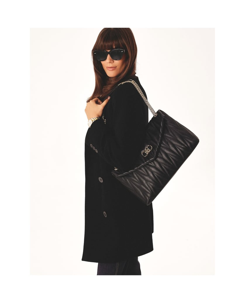 Kazar-Schwarze-Handtasche-mit-einer-ungewöhnli-schwarz