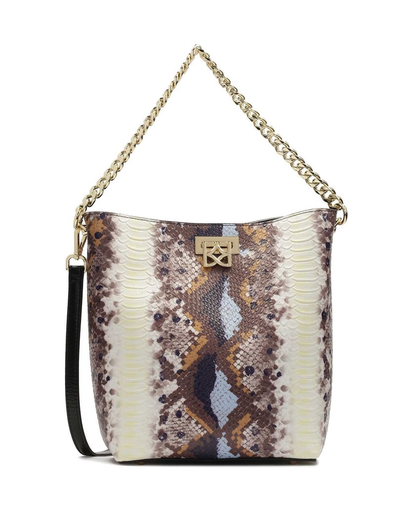 Kazar-Multicolored-patterned-chain-handbag-viacfarebný