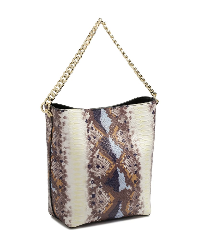 Kazar-Multicolored-patterned-chain-handbag-viacfarebný