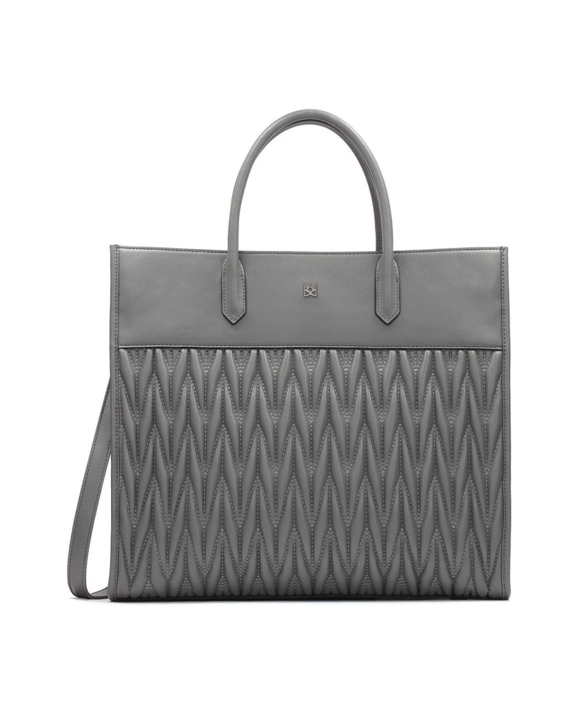 Kazar-Große-graue-Handtasche-mit-Griffen-und-g-grau