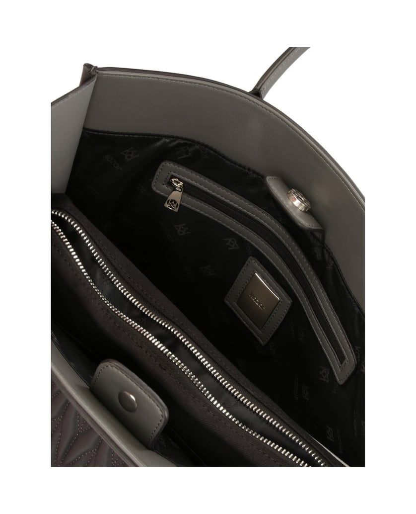 Kazar-Große-graue-Handtasche-mit-Griffen-und-g-grau