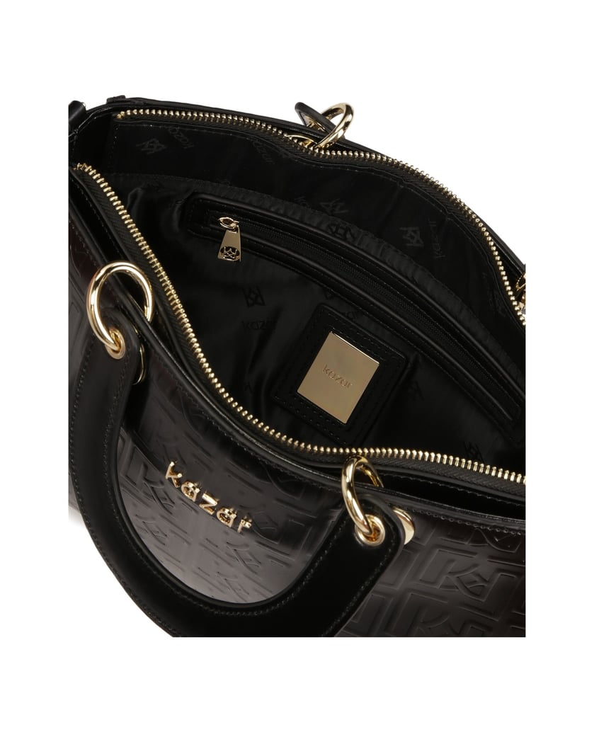 Kazar-Länglicher-fester-Beutel-mit-geprägtem-D