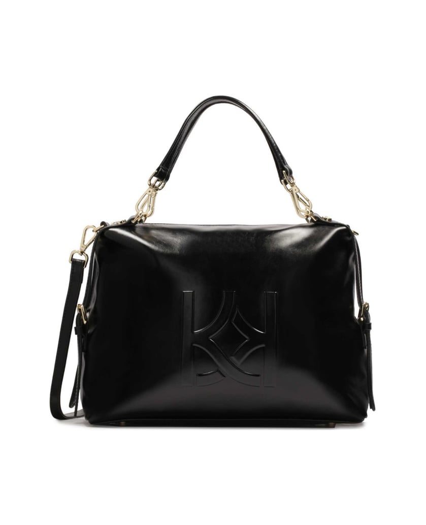 Kazar-Geräumige-schwarze-Lederhandtasche