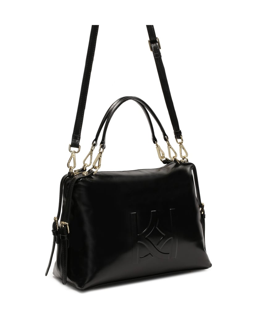 Kazar-Geräumige-schwarze-Lederhandtasche