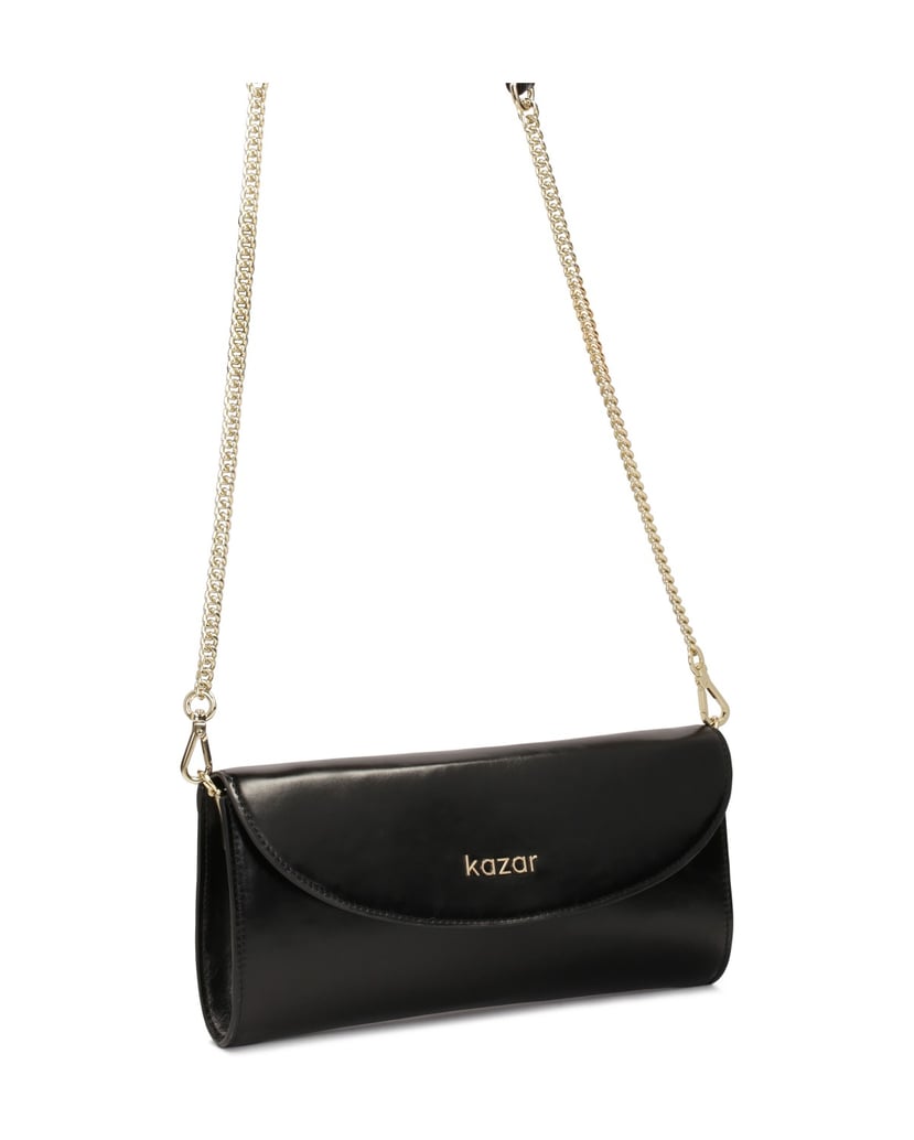 Kazar-Small-oblong-handbag-with-two-straps-černá
