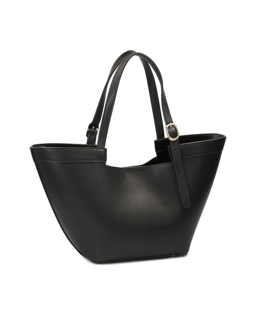 Kazar-Leather-trapeze-shoulder-bag-černá