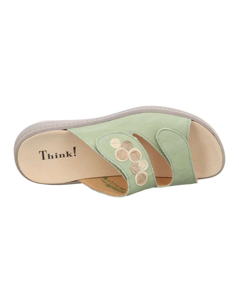 Think-Tieffußbett-Pantolette-CAMILLA-hellgrün