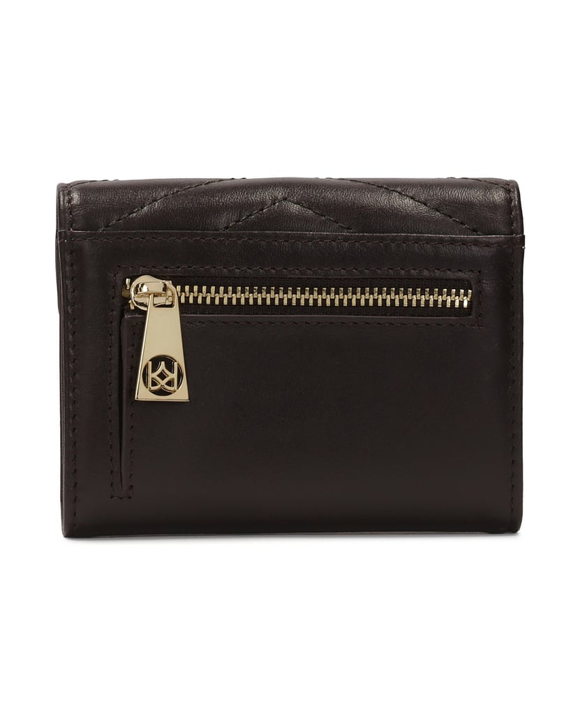 Kazar-Small-purse-with-large-monogram.-tmavě-hnědá